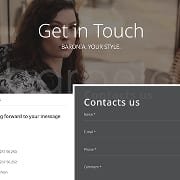 Baronia fashion website contacts section thumbnail