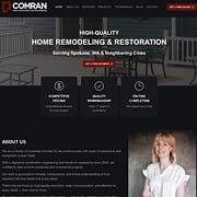 COMRAN home renovation website homepage thumbnail