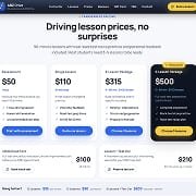 Driving instructor website prices section thumbnail