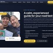 Driving instructor website instructor section thumbnail