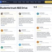 Driving instructor website reviews section thumbnail