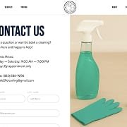 Eco Safe Cleaning Edmonton website contact section thumbnail