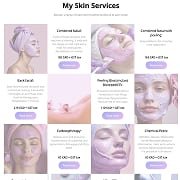 MakeMeWow beauty website services section thumbnail
