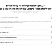 MakeMeWow beauty website FAQ section thumbnail